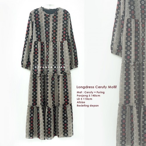 GAi-029 Lila Dress - Gamis Polos Ceruti Babydoll